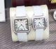 Cartier Santos Dumont Lover Watch Replica SS Gray Leather Strap (3)_th.jpg